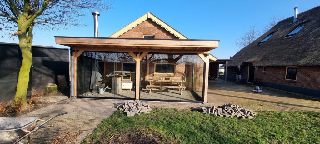 Glazen schuifwand Overijssel